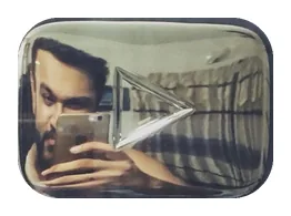 Silver Play Button sticker